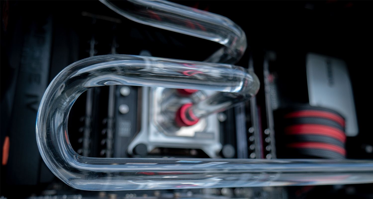 Un computer raffreddato ad acqua.
